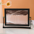 Rotatable Moving Sand Art Picture Square Glass Hourglass 3D Sandscape in Motion Quicksand Hourglass Creativity Home Decor Gifts