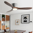 DecorBites™ 52" Low Floor Fan Lights Wood Blade Remote Control Ceiling Fan Strong Winds