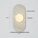 DecorBites™ Glass Globe LED Wall Lamp: Modern Nordic Stone Bathroom Mirror Light