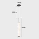 DecorBites™ LED White Pearl Glass Pendant Lights for Kitchen Bar Decor - Bubble Hanging Lamp