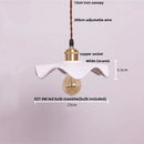 DecorBites™ Ceramic Wood Pendant Lamp LED Hanging Light Fixture for Modern Home Decor
