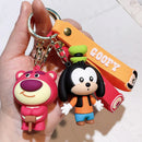 Disney Cartoon Anime Accessories Mickey Keychain Cute Minnie Keyring Student Bag Pendant Hanging Car Key Chain Couple Kids Gift