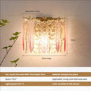 DecorBites™ Luxe Crystal Glass Wall Lamp for Aisle, Living Room, Bedroom & Corridor Lighting