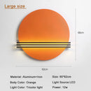 DecorBites™ Circular Wall Lamp: Nordic Designer LED Light for Bedroom and Living Room
