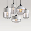 DecorBites™ Glass Wood Chandelier LED Pendant Light Fixture for Living Dining Bedroom