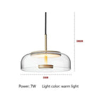 DecorBites™ Circular Glass Lampshade Floor Lamp for Living Room Office LED Lights