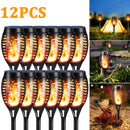 Outdoor 96LED Solar Flame Torch Lights Flickering Light Dancing Led Waterproof Garden Decoration Lawn Path Yard Patio Lamps