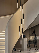 DecorBites™ Cylindrical Chandelier: Modern Nordic Indoor Lighting for Living Room, Staircase & Ceiling