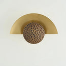 DecorBites™ Half Moon LED Wall Lamp | Modern Resin Iron Sconce for Living Room, Bedroom, Aisle