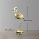 DecorBites™ Golden Flamingo Resin Figurines: Luxury Animal Decor for Home & Office