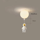 DecorBites™ LED Astronaut Glass Ball Pendant Light for Children's Room
