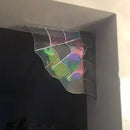 Spider Web Window Corner Decoration Home Living Room Indoor Stained Glass Acrylic Web Window Hanging Ornament Christmas Gift