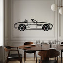 BMW Z8 Metal Car Wall Art with Rotating Wheels - Classic Luxury Roadster Silhouette - Interactive Automotive Wall Decor - KAFMEKA115