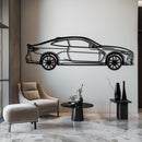 BMW M4 CSL Metal Car Wall Art with Rotating Wheels - Limited Edition G82 Silhouette - Interactive Automotive Wall Art - KAFMEKA108