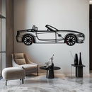 BMW Z4 M Roadster Metal Car Wall Art with Rotating Wheels - M Power Silhouette Decor - Interactive Automotive Wall Art - KAFMEKA114
