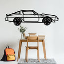 Pontiac Trans Am Metal Car Wall Art with Rotating Wheels - Classic American Muscle Silhouette - Interactive Firebird Wall Decor - KAFMEKA154