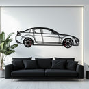 Mazda RX-8 Metal Car Wall Art with Rotating Wheels - Rotary Engine Silhouette - Interactive JDM Automotive Wall Decor - KAFMEKA148