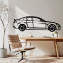Mazda RX-8 Metal Car Wall Art with Rotating Wheels - Rotary Engine Silhouette - Interactive JDM Automotive Wall Decor - KAFMEKA148