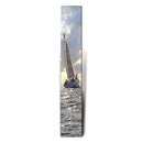 Late Afternoon Sailing | Wall Art Print on Real Wood