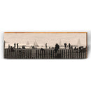 Vintage Sailboat Beach Party | Wall Art Print on Real Wood