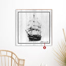 Coastal Sea Ship Wood Wall Art Print