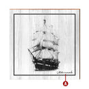 Coastal Sea Ship Wood Wall Art Print