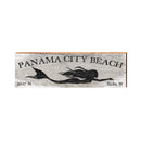 Panama City Beach, Florida Rustic Mermaid Wooden Sign | Wall Art Print on Real Wood