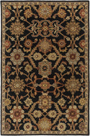 Salix Hand Tufted Black Wool Rug