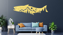 Salmon Fish Metal Wall Art – Fishing Cabin Lake House & Outdoor Decor