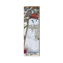 Ho Ho Ho Snowman | Wall Art Print on Real Wood