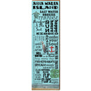SAN1-BEA25M-6 | Wall Art Print on Real Wood