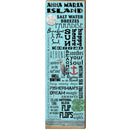 Anna Maria Island Beach Phrases | Wall Art Print on Real Wood