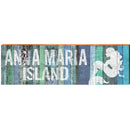 Anna Maria Island Blue Colorful Mermaid | Wall Art Print on Real Wood