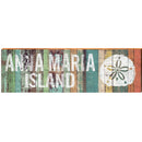 Anna Maria Island Orange Coloful Sand Dollar | Wall Art Print on Real Wood