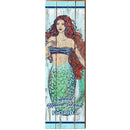 Anna Maria Island Red Head Mermaid | Wall Art Print on Real Wood