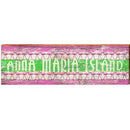 Anna Maria Island Flamingo Border | Wall Art Print on Real Wood
