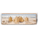 Sandcastle Nostalgia | Wall Art Print on Real Wood