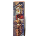 Santa Claus Up on the Rooftop | Wall Art Print on Real Wood