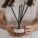 Lavender and Sage Tinted Glass Jar Reed Diffuser