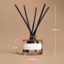 Salt and Sea Tinted Glass Jar Reed Diffuser