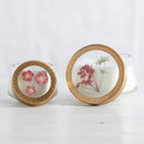Petite Pressed Floral Candle - Spicy Apple