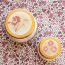 Accent Pressed Floral Candle - Spicy Apple