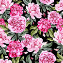 Elegant Brightly Pink Peonies Wallpaper