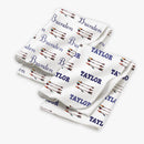 Personalized Bow and Arrow Baby Boy Blanket