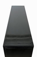 Black Lacquer Sideboard w 8 Drawers