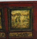 Mongolia Sideboard with Hand Painted Mountains Doors