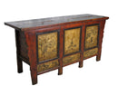 Hand Painted Antique Gansu Bedding Cabinet