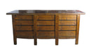 Gansu 85" Long Red Hand Painted Chinese Sideboard