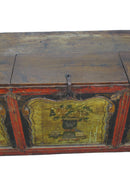 Z-Lower Hand Painted Antique Chinese Sideboard or Hall Way Seat