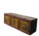 Z-Lower Hand Painted Antique Chinese Sideboard or Hall Way Seat